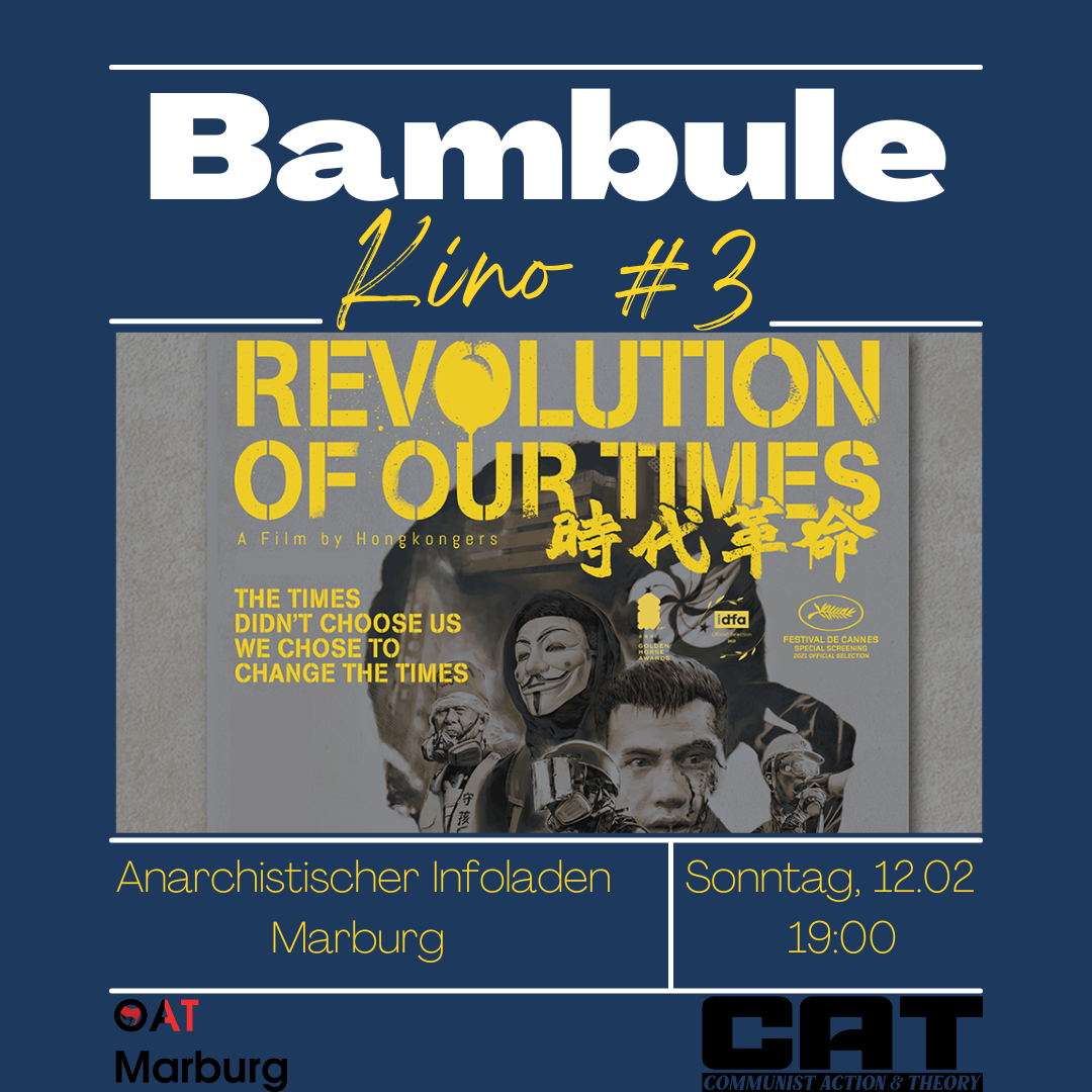 Bambule Kino #3: Revolution Of Our Times